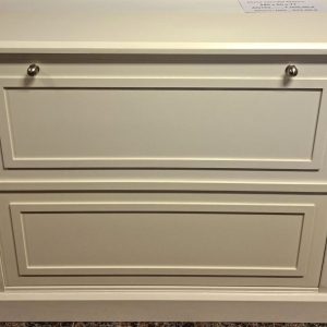 ZAPATERO LACADO MARFIL CREMA MEDIDAS 102 X 26 X 82