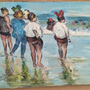 Amigos en la playa ( expresionismo ) 30 x 20 CRISTIANERMO