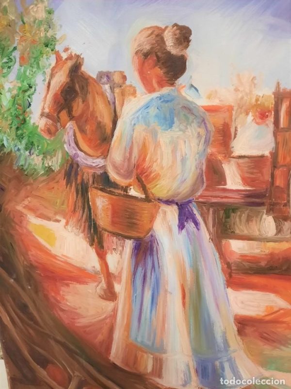 OLEO SOBRE LIENZO RURAL 41 X 33 CRISTANEMO