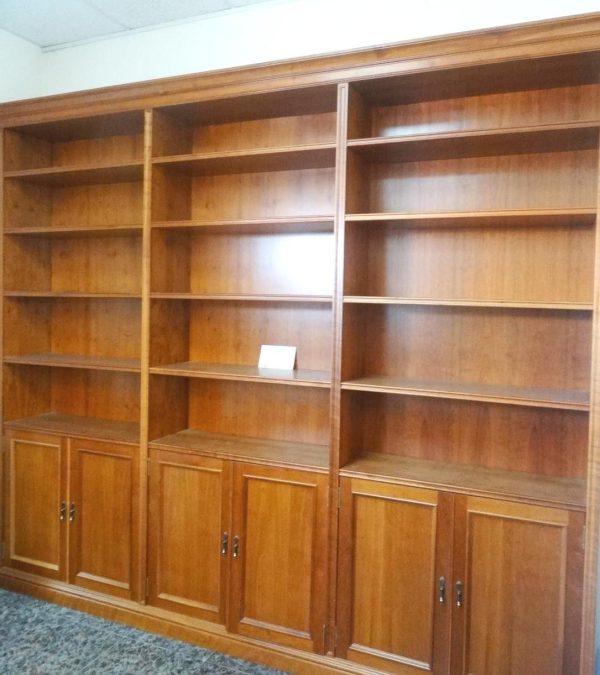 LIBRERIA 3 CUERPOS CEREZO 280 x 35 x 240